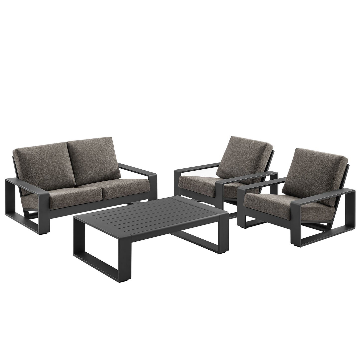 Lirienne 4-Piece Outdoor Patio Aluminum Furniture Set by Furniture For America