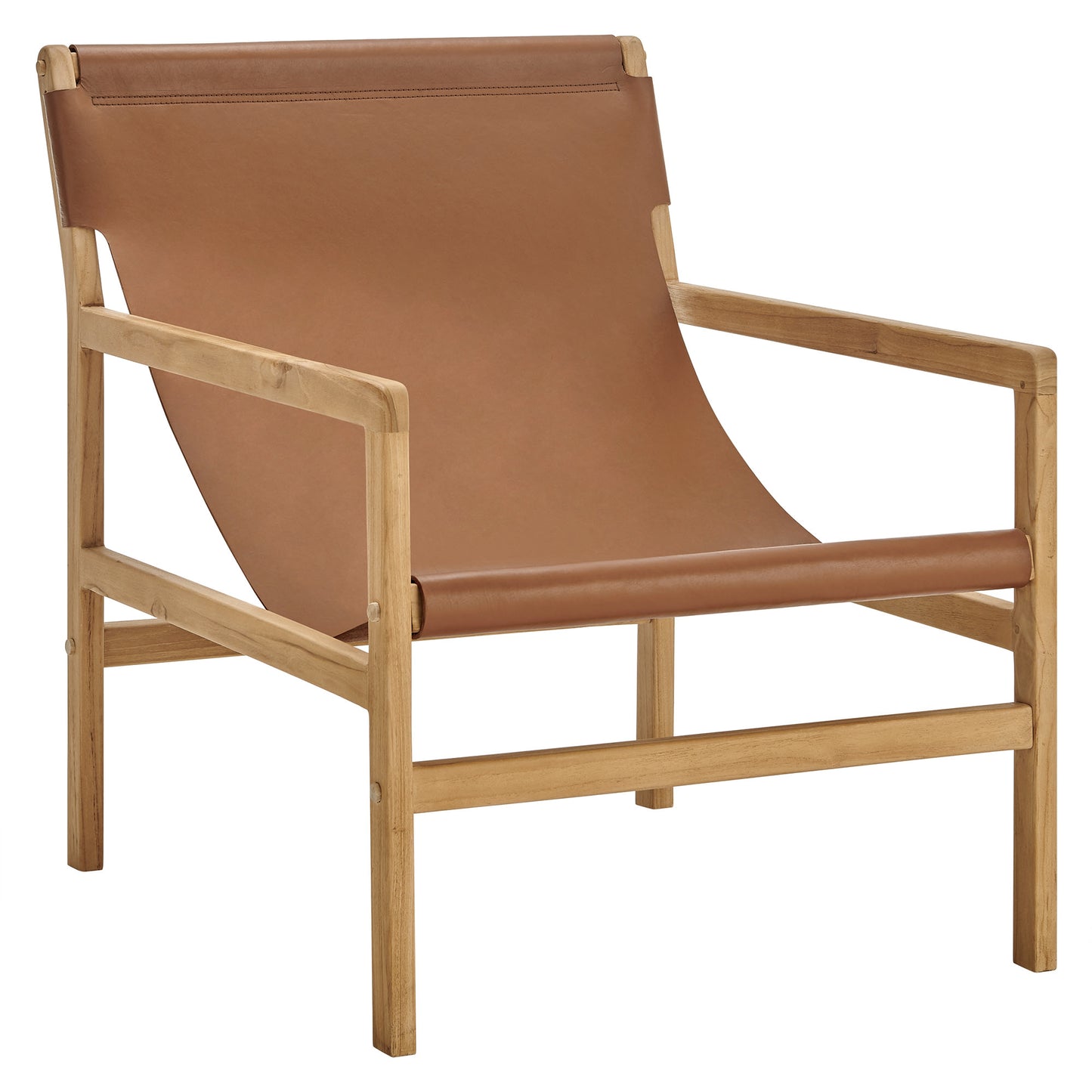 Sonora Leather Sling Chair by Furniture For America