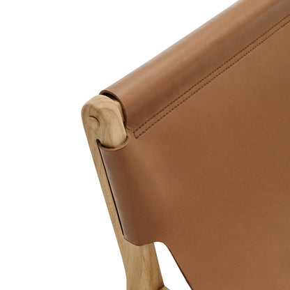 Sonora Leather Sling Chair by Furniture For America