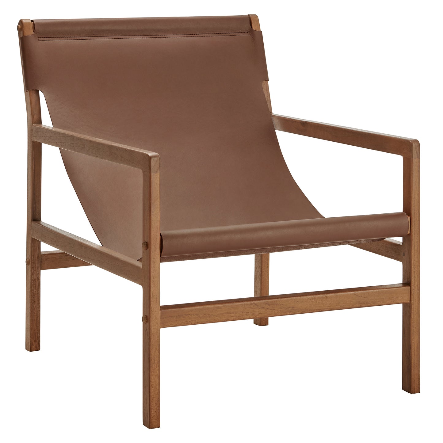 Sonora Leather Sling Chair by Furniture For America