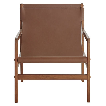 Sonora Leather Sling Chair in Nutmeg Brown
