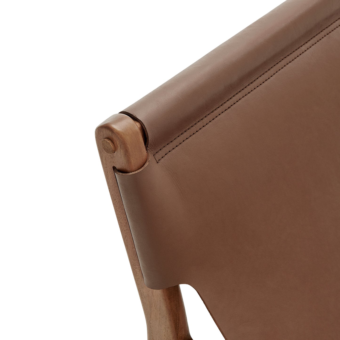 Sonora Leather Sling Chair by Furniture For America
