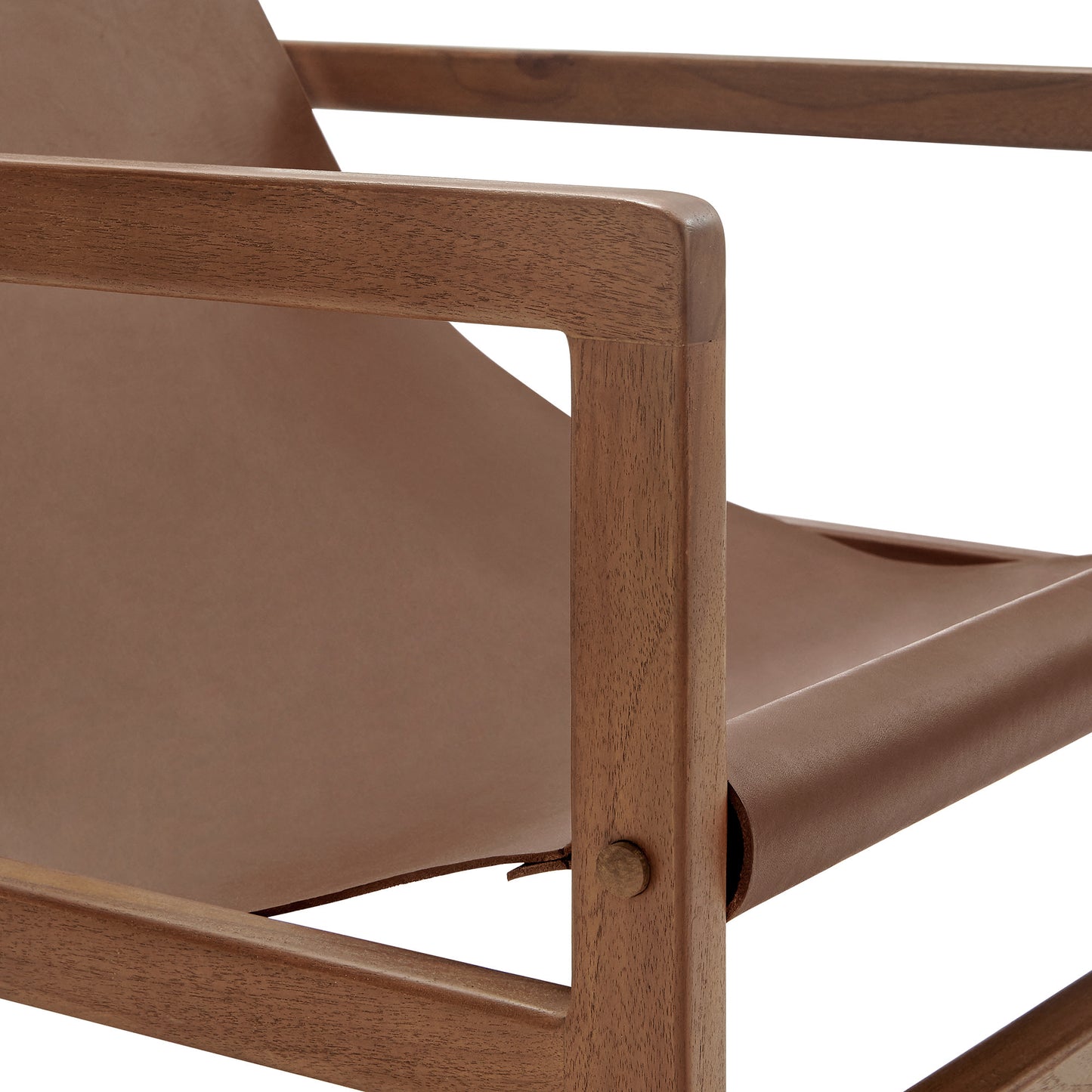 Sonora Leather Sling Chair by Furniture For America