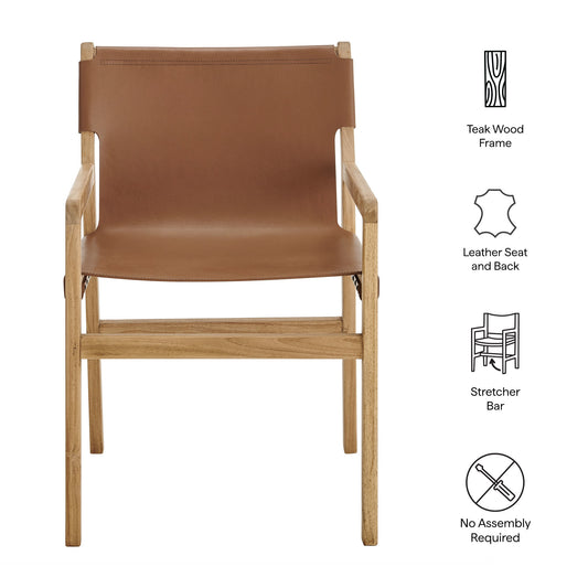 Sonora Leather Dining Chair by Furniture for America