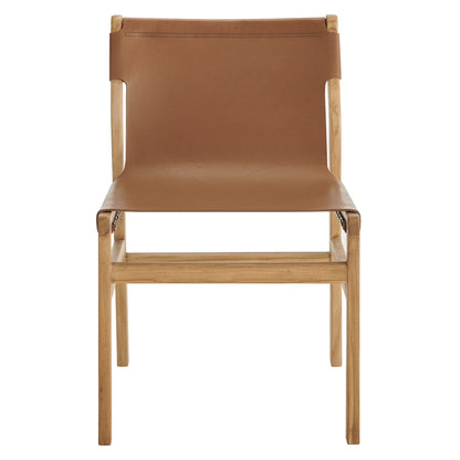 Sonora Leather Dining Side Chair by Furniture for America