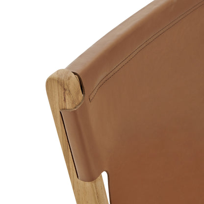 Sonora Leather Dining Side Chair by Furniture for America
