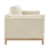 Fern 81 inch Fabric Sofa in Ivory