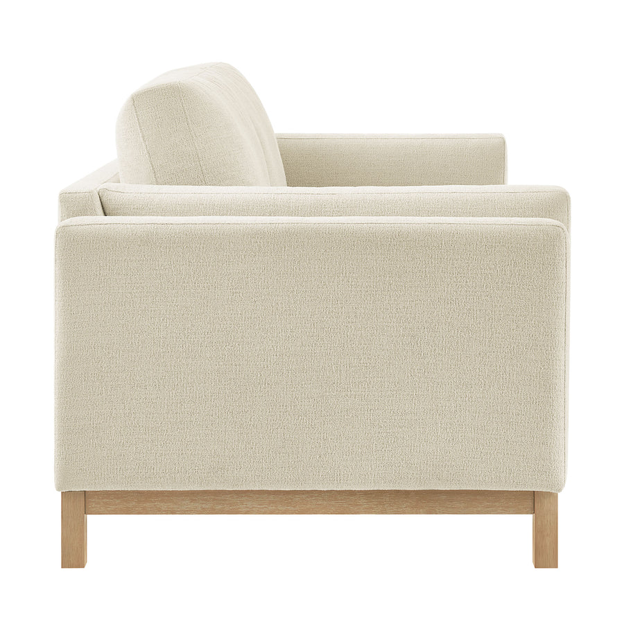 Fern 81 inch Fabric Sofa in Ivory