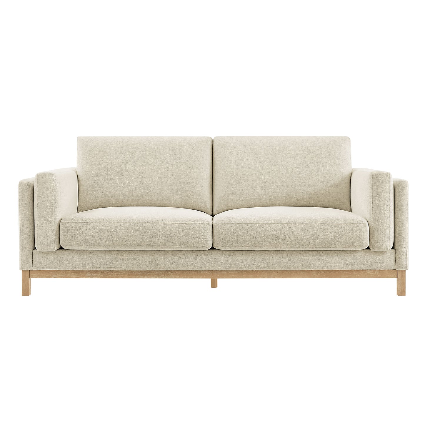 Fern 81 inch Fabric Sofa in Ivory