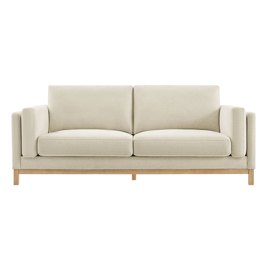 Fern 81 inch Fabric Sofa in Ivory