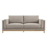 Fern 81 inch Fabric Sofa in Pewter