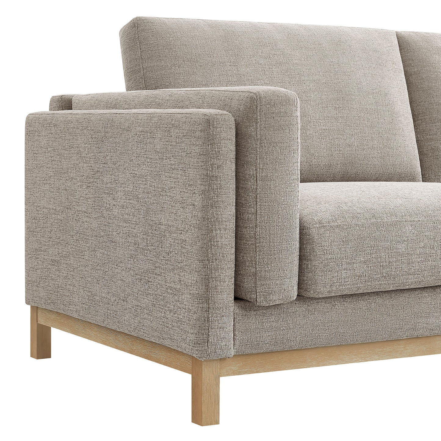 Fern 81 inch Fabric Sofa in Pewter