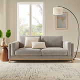 Fern 81 inch Fabric Sofa in Pewter