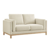 Fern 63 inch Fabric Loveseat in Ivory