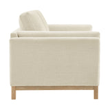 Fern 63 inch Fabric Loveseat in Ivory