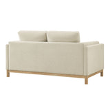 Fern 63 inch Fabric Loveseat in Ivory