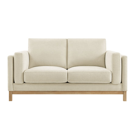 Roscoe 63 inch Fabric Loveseat in Ivory