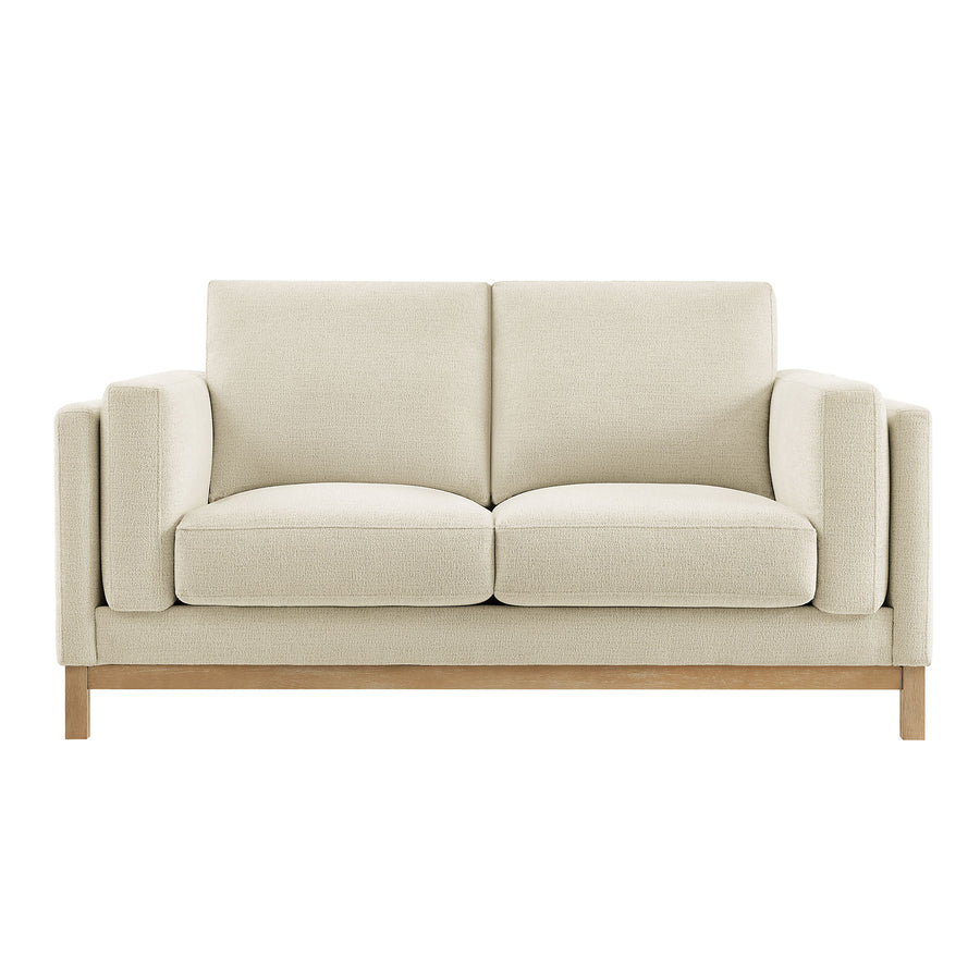 Fern 63 inch Fabric Loveseat in Ivory