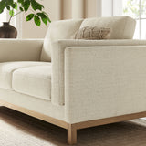 Fern 63 inch Fabric Loveseat in Ivory