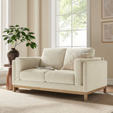 Fern 63 inch Fabric Loveseat in Ivory