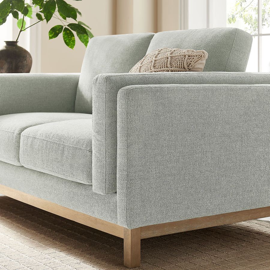 Fern 63 inch Fabric Loveseat in Mist