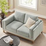 Fern 63 inch Fabric Loveseat in Mist