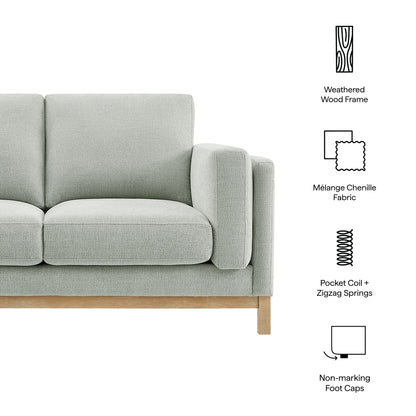 Roscoe 63 inch Fabric Loveseat by Furniture for America