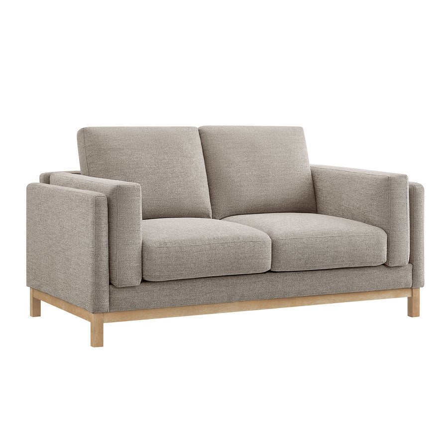 Fern 63 inch Fabric Loveseat in Pewter
