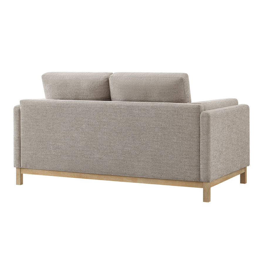 Fern 63 inch Fabric Loveseat in Pewter