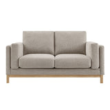 Fern 63 inch Fabric Loveseat in Pewter