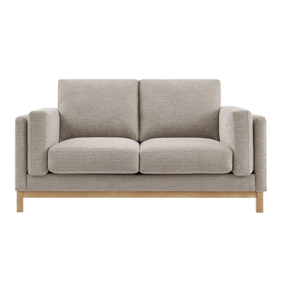 Fern 63 inch Fabric Loveseat in Pewter