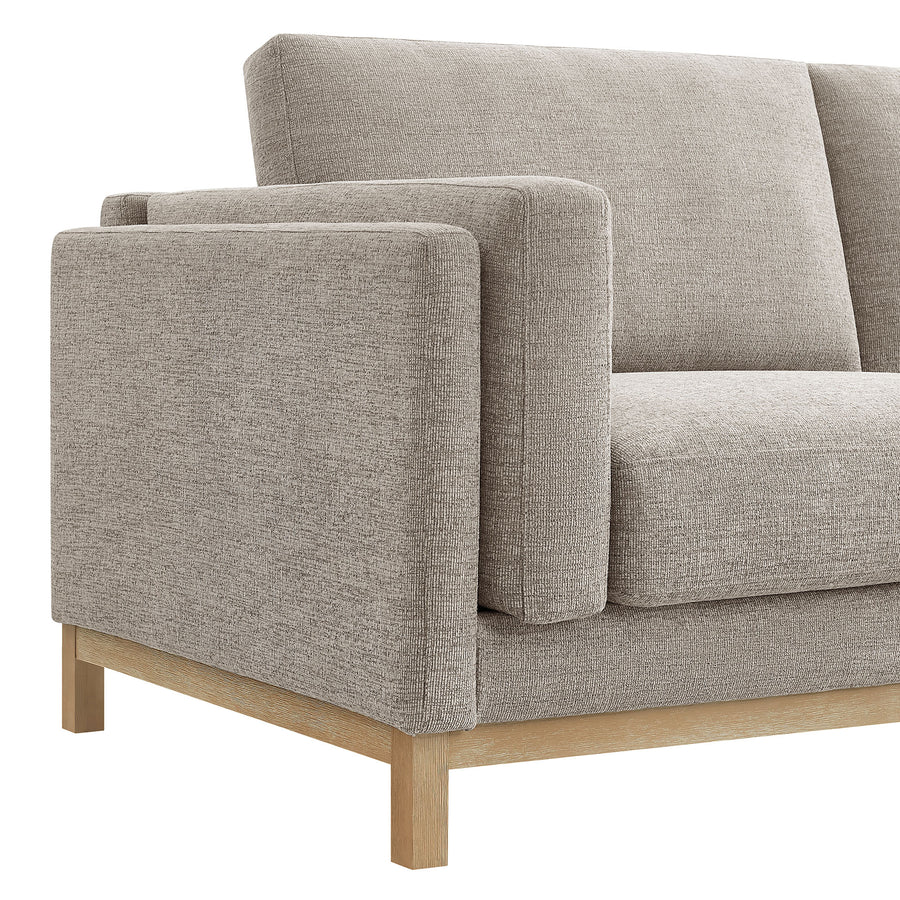 Fern 63 inch Fabric Loveseat in Pewter