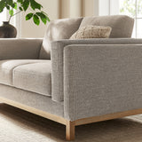 Fern 63 inch Fabric Loveseat in Pewter