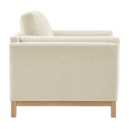 Roscoe Fabric Armchair in Ivory