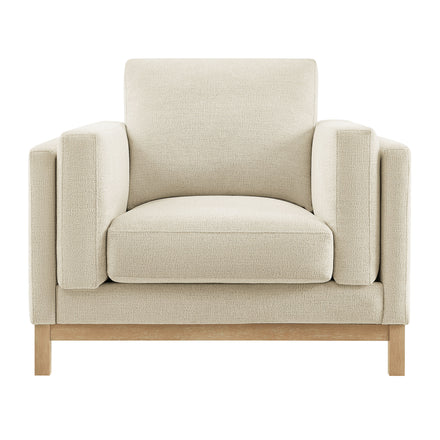 Roscoe Fabric Armchair in Ivory