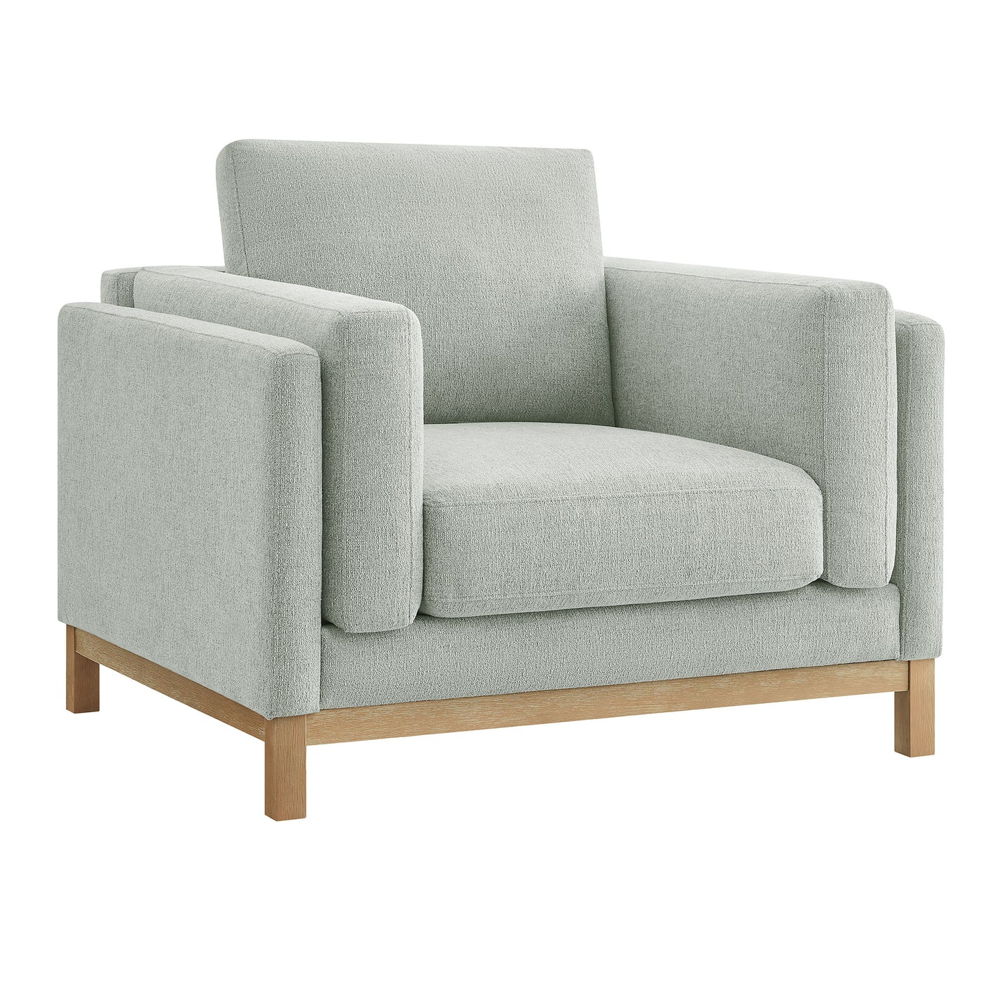 Fern Fabric Armchair in Mist