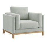 Fern Fabric Armchair in Mist