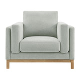Fern Fabric Armchair in Mist
