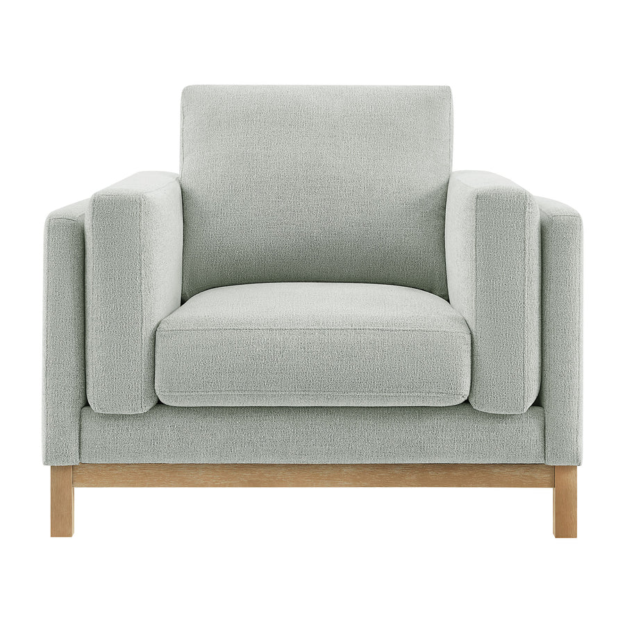 Fern Fabric Armchair in Mist