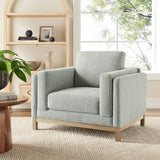 Fern Fabric Armchair in Mist
