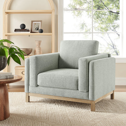 Roscoe Fabric Armchair in Mist