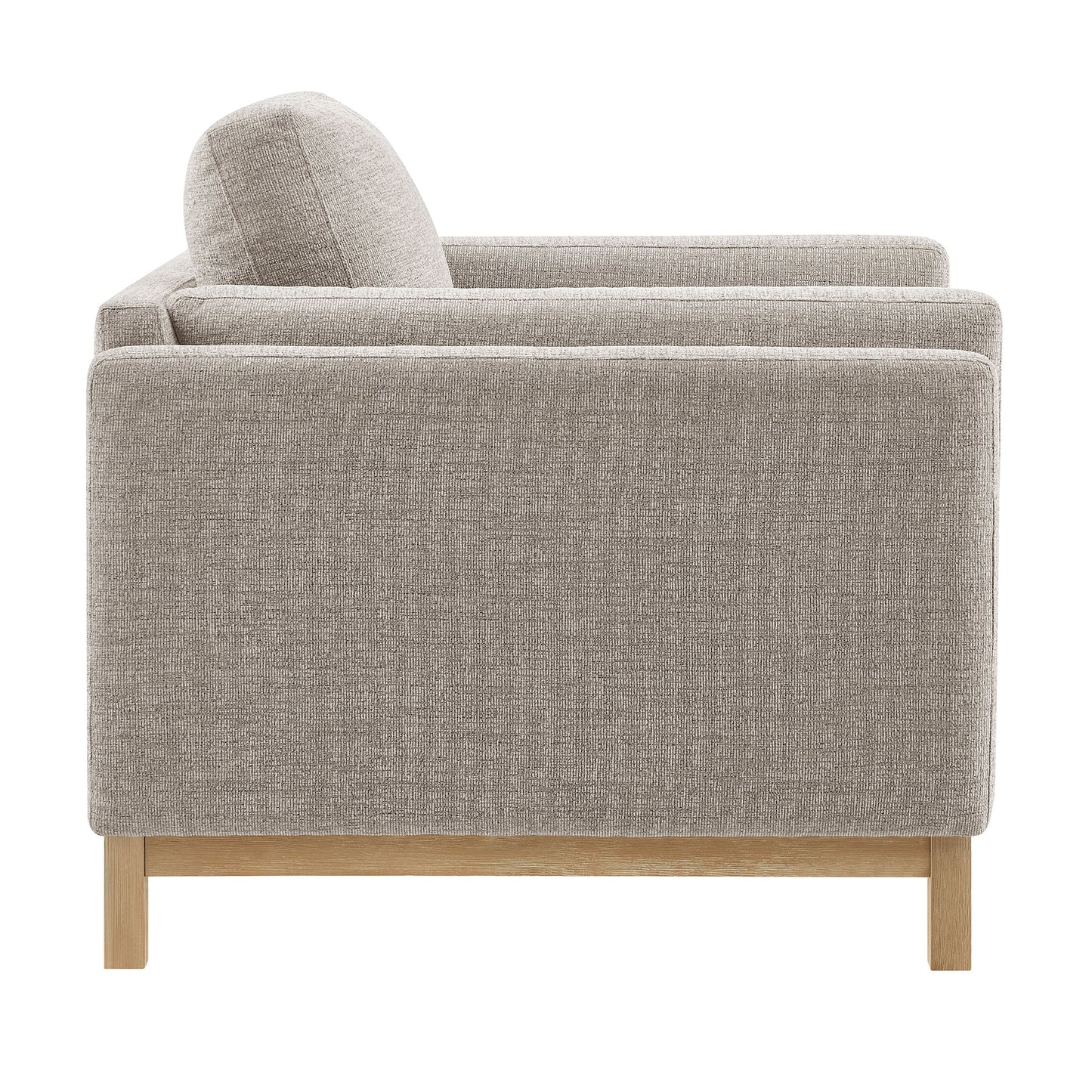 Fern Fabric Armchair in Pewter