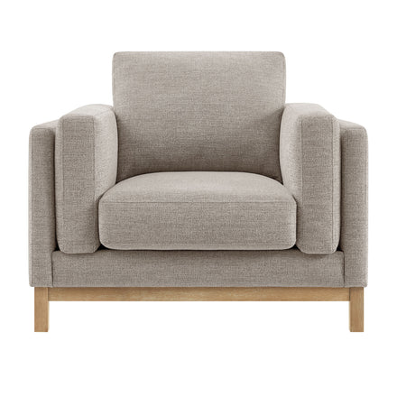 Roscoe Fabric Armchair in Pewter