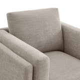 Fern Fabric Armchair in Pewter