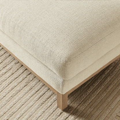 Roscoe Fabric Ottoman by Furniture for America