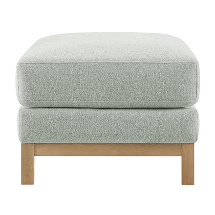 Roscoe Fabric Ottoman in Mist