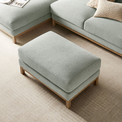 Roscoe Fabric Ottoman by Furniture for America