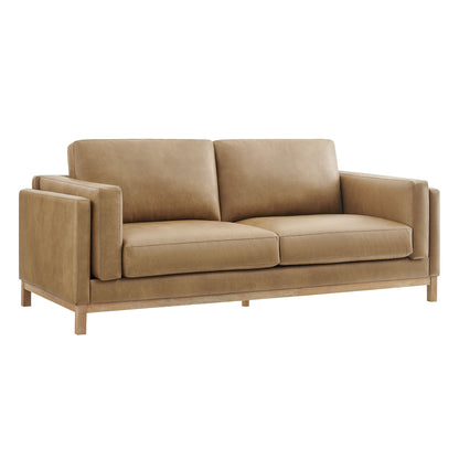 Roscoe 81 inch Vegan Leather Sofa by Furniture For America