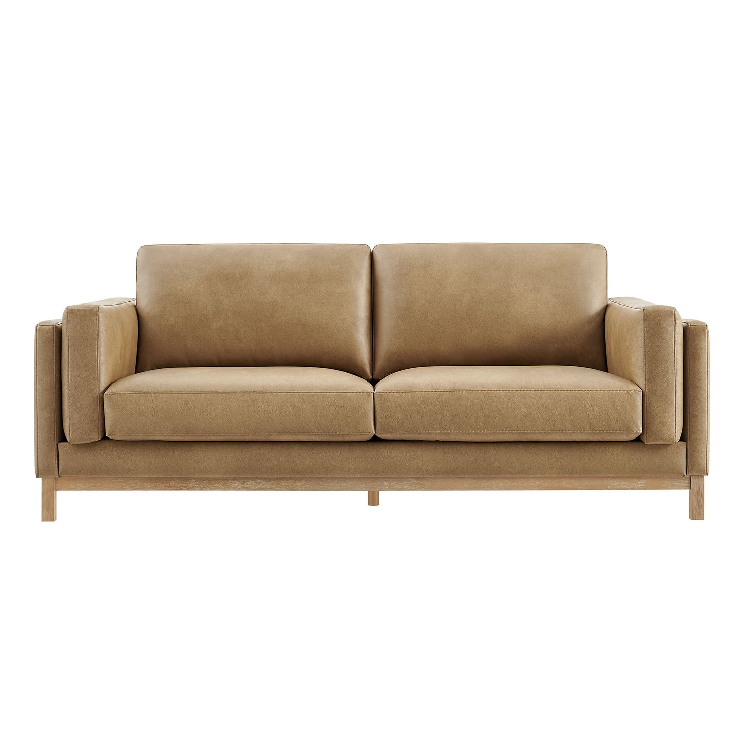 Roscoe 81 inch Vegan Leather Sofa by Furniture For America
