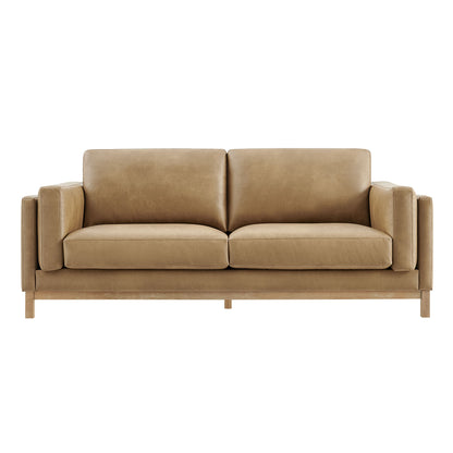 Roscoe 81 inch Vegan Leather Sofa by Furniture For America